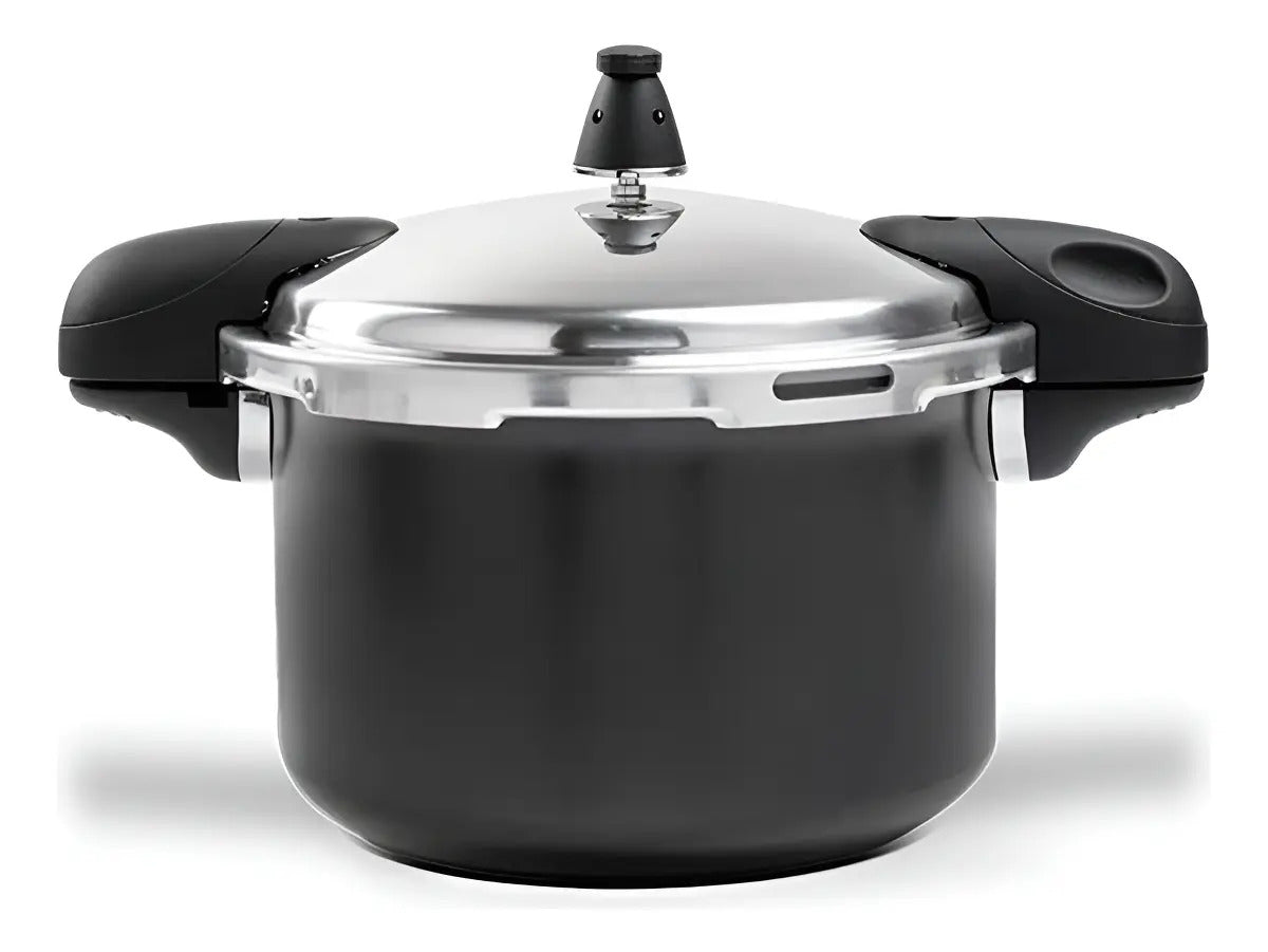 Panela De Pressão Brinox Pressure Indução Antiad. 5,4l Preta Cor Preto