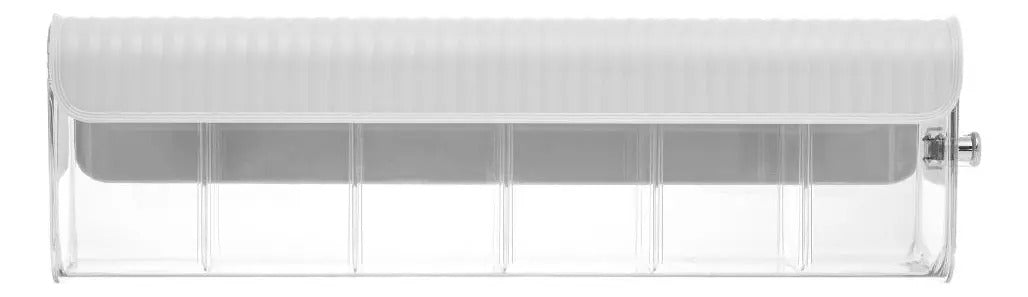 Gaveta Organizadora Lyor My Box De Poliestireno Cinza Cor Branco