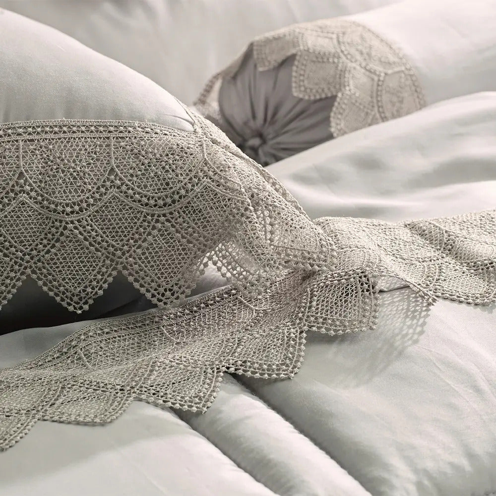 Jogo De Cama Queen Altenburg Bordados Em Cetim 300 Fios -bal