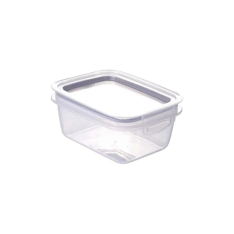 Pote Hermético Plástico Ret Mantimentos 360 Ml Plasútil Cinza