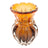 Vaso Wolff Italy De Vidro Âmbar E Marrom 12cm X 16cm