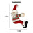 Natal Papai Noel Segura Cortina De Boneca Cinza