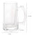 Kit 4 Canecas Para Chopp E Cerveja De Vidro 365 Ml- Lyor Branco