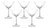 Jogo De Taças Para Martini Bohemia Gastro 280 Ml - 6 Peças Transparente