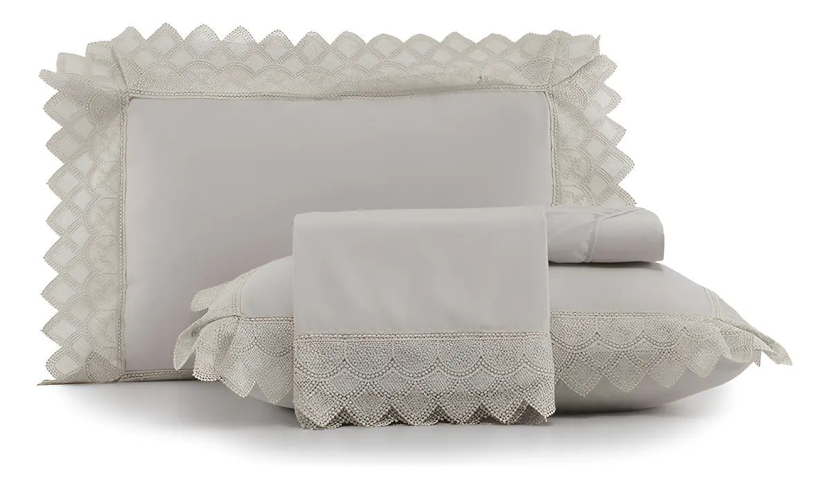 Jogo De Cama Queen Altenburg Bordados Em Cetim 300 Fios -bal