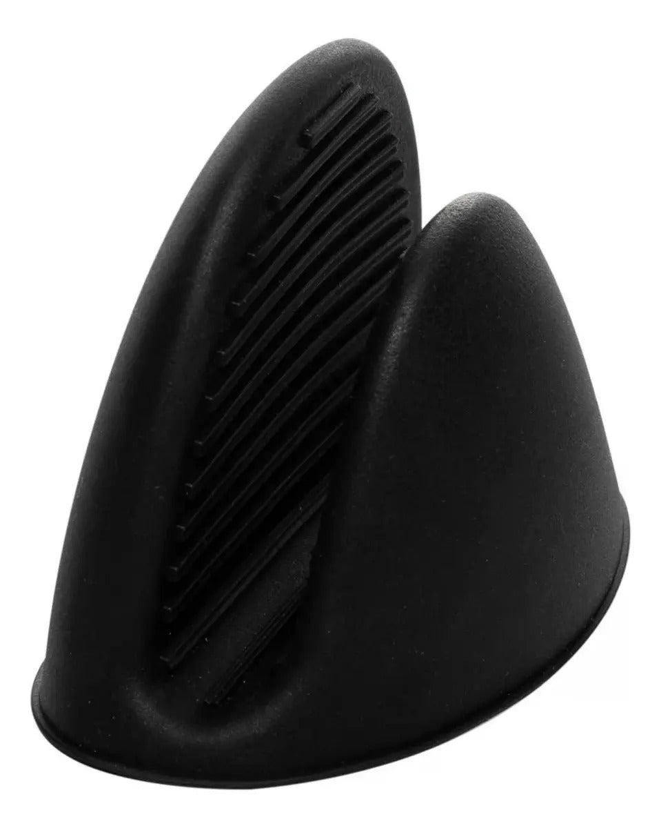 Luva Térmica De Silicone Forno Alta Resistência Lyor Cor Preto
