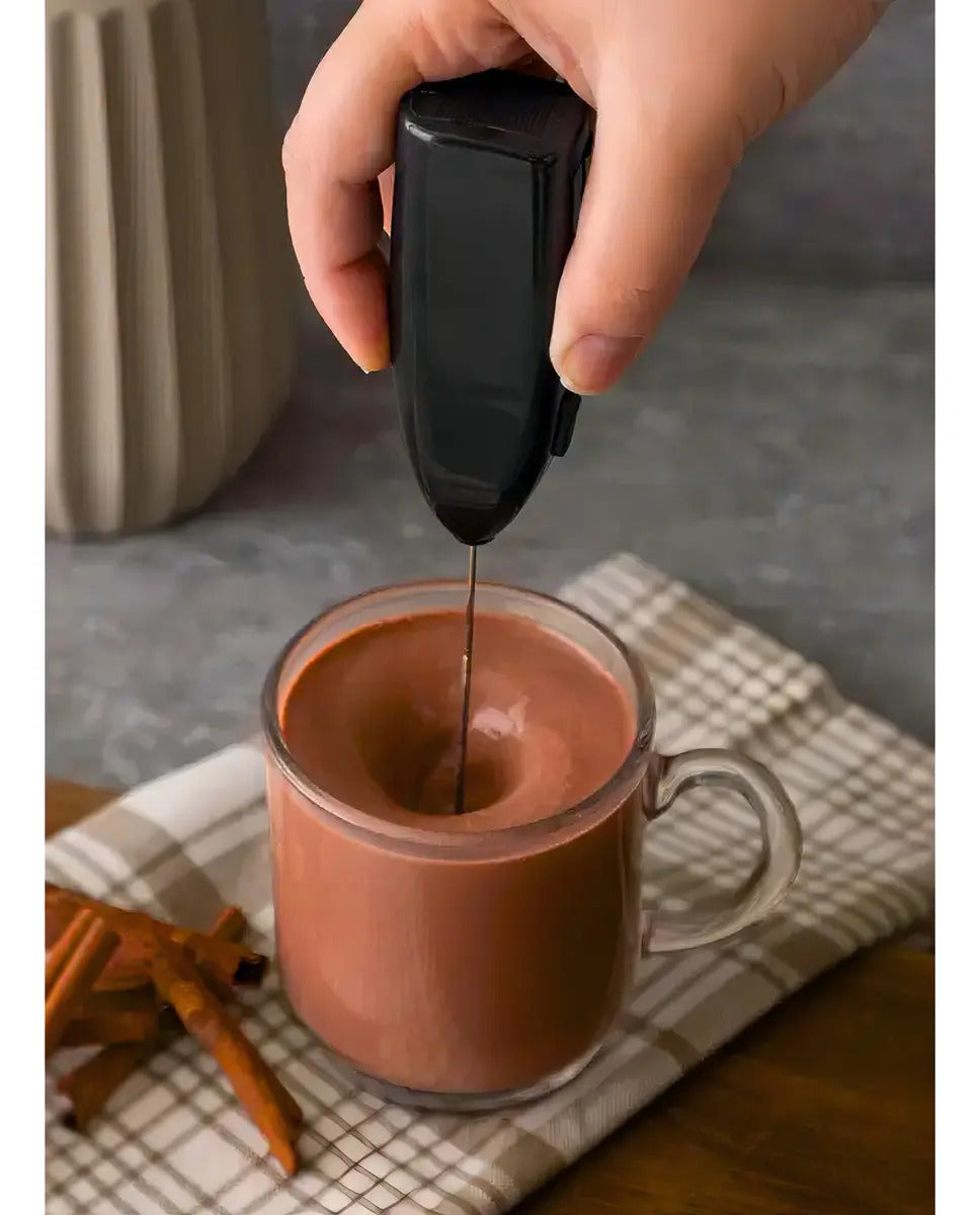 Mini Mixer Elétrico De Inox E Plástico Preto - Lyor