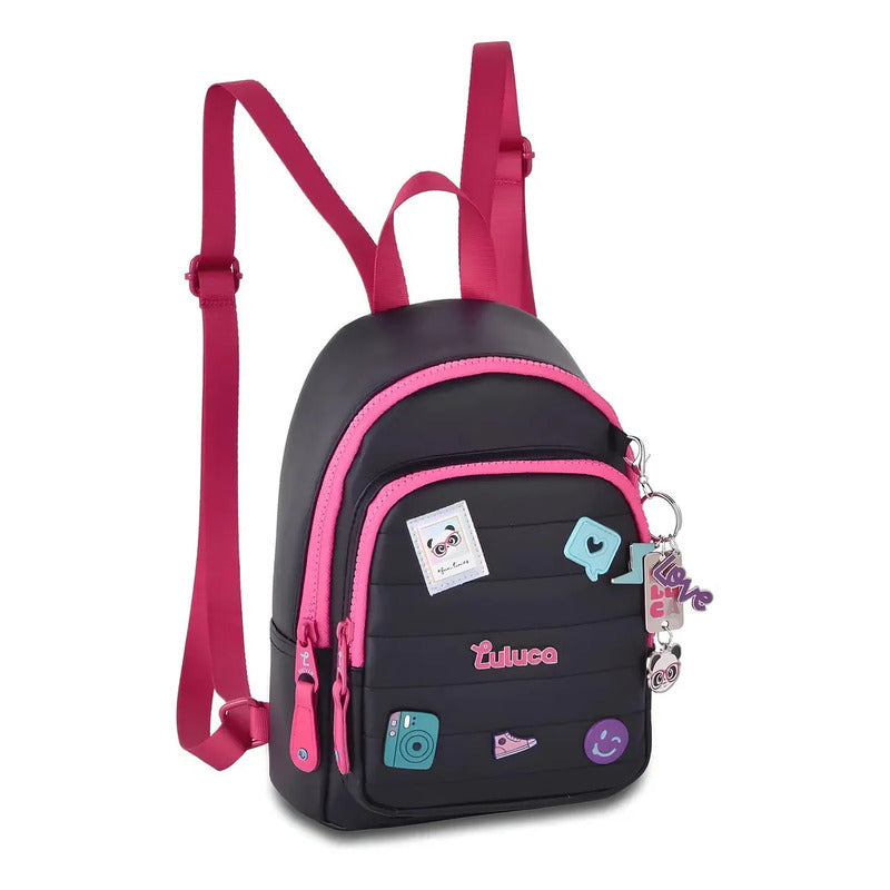 Mini Mochila Porta Fone E Chaveiro C/espelho Luluca Youtuber
