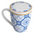 Caneca Lyor Braga De Porcelana Super White Azul Branca 340ml Azul
