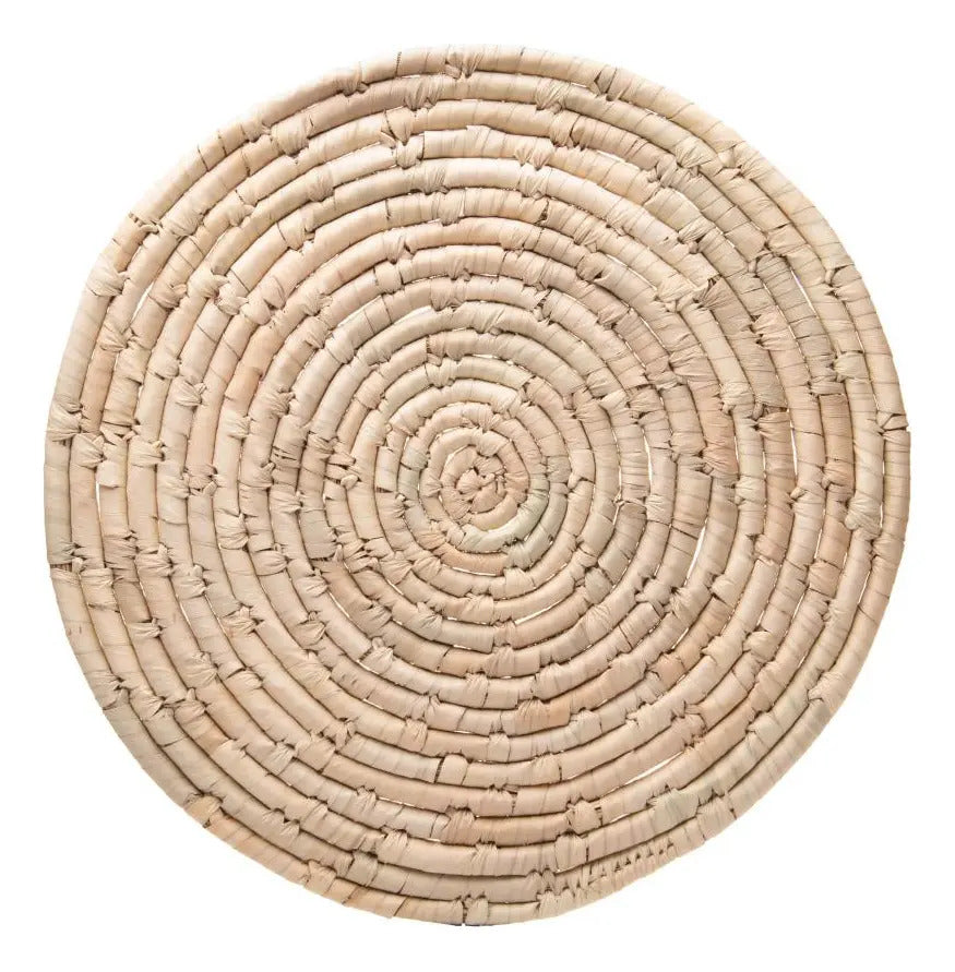 Sousplat Lyor Braid De Fibra Natural 35cm Natural Liso