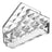 Porta Guardanapos Diamond Vidro Cristal - Lyor Transparente