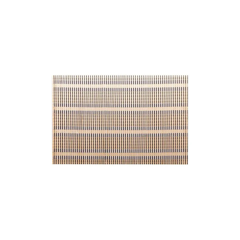 Kit Lugar Americano Bambu Esteira Cru E Preto 45x30cm Lyor