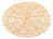 2 Descansos Para Panela Lyor Palm De Fibra Natural Natural Liso