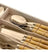 Faqueiro 24 Pcs Bambu Aço Inox Dourado Bon Gourmet