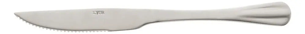 6 Facas Para Churrasco Lyor Positano De Aço Inox 23cm Dourado