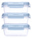 Kit 3 Potinhos Herméticos Azul 100ml Buba