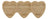Petisqueira 3 Divisórias Lyor Coração De Bambu Natural 25cm Natural