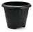 Kit 5 Vasos Plásticos Redondo 5 Litros Preto Casa Jardim Liso
