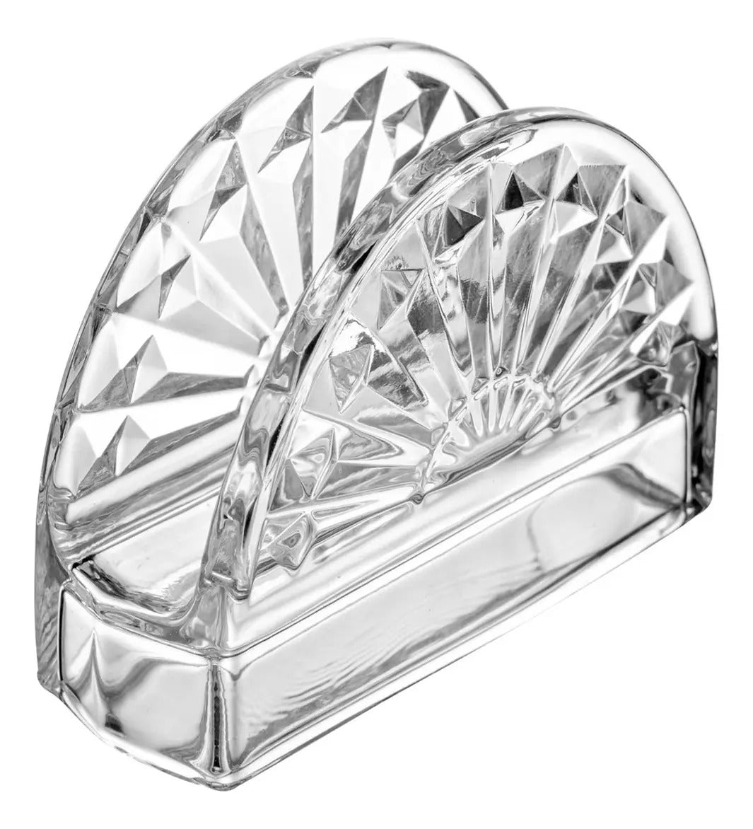 Porta Guardanapos De Cristal Sun Lyor 13cm X 4,5cm X 9cm