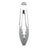 Pegador Pinça Inox C/ Ponta Em Silicone Cinza Lyor