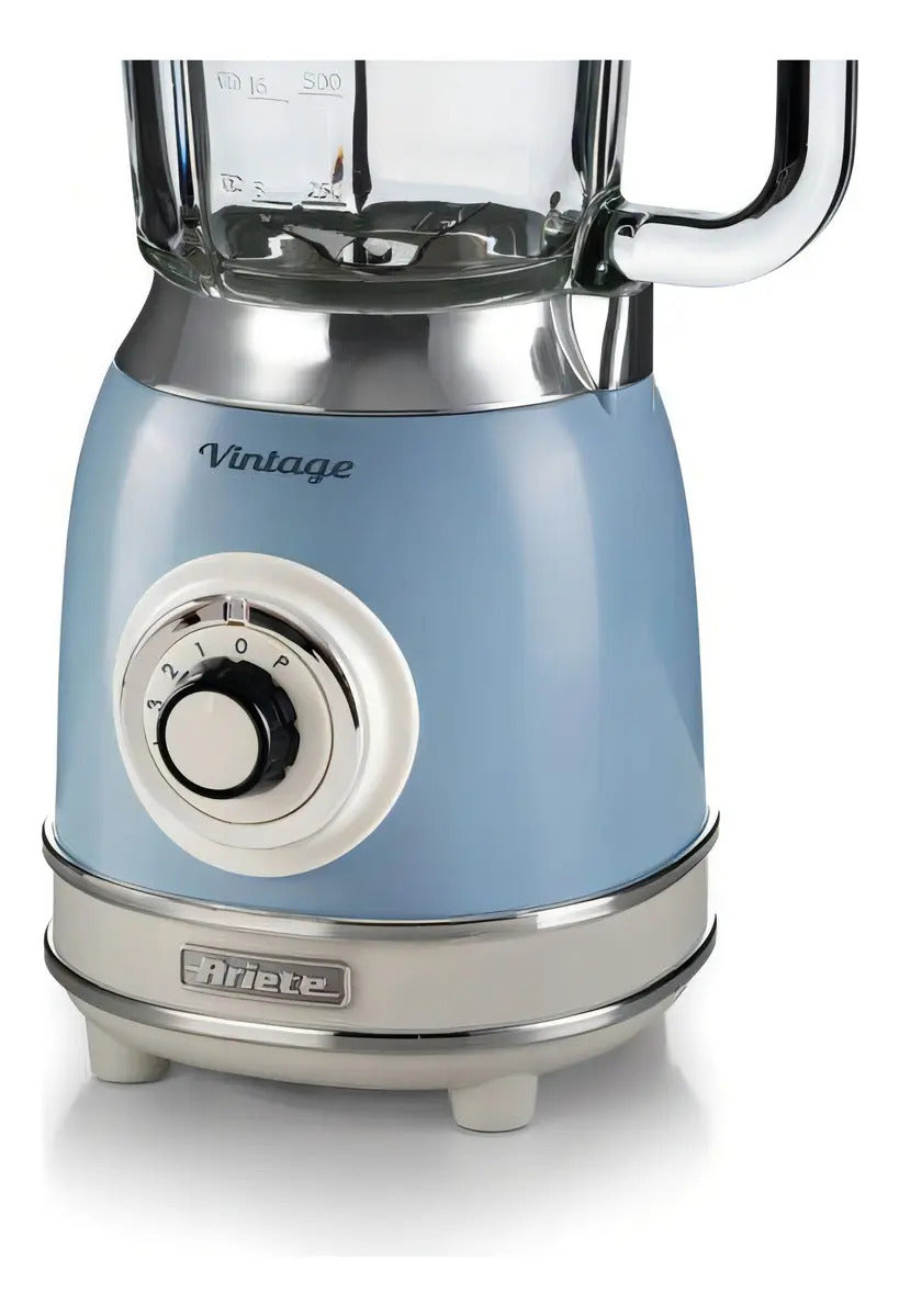 Liquidificador Ariete Vintage Azul, Copo Vidro 1,5l, 1000w Azul 220v