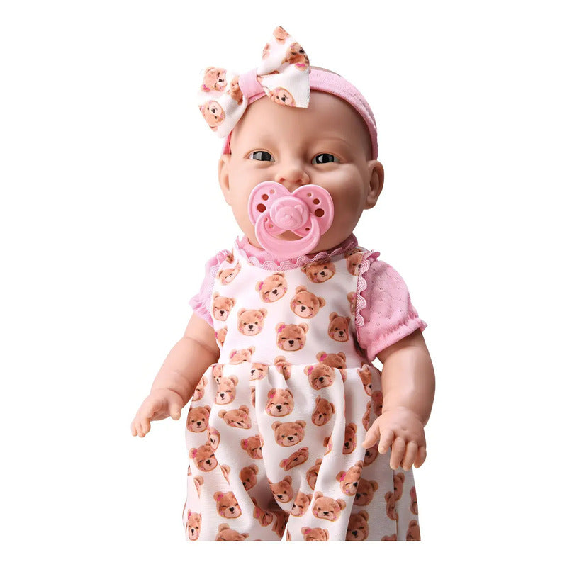 Boneca Bebê Reborn Recém Nascida Baby Premium Com Chupeta
