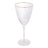 Cj 2 Taças Vinho 400ml Vidro C/ Borda Dourada Lines - Wolff Transparente