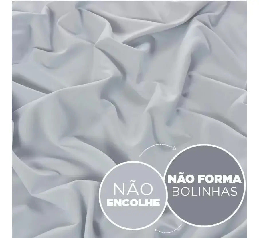 Jogo Cama Casal 3 Peças Toque De Seda Maciez De 300 Fios Branco