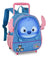 Mochila Escolar De Carrinho Para Criança Stitch Tsum Tsum 13  Azul Geométrico