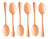 6 Colheres Para Mesa Lyor Positano De Aço Inox Rose 18cm Rose