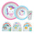 Kit Alimentação Prato Bowl Copo Bebe Divertido Animal Fun Unicórnio