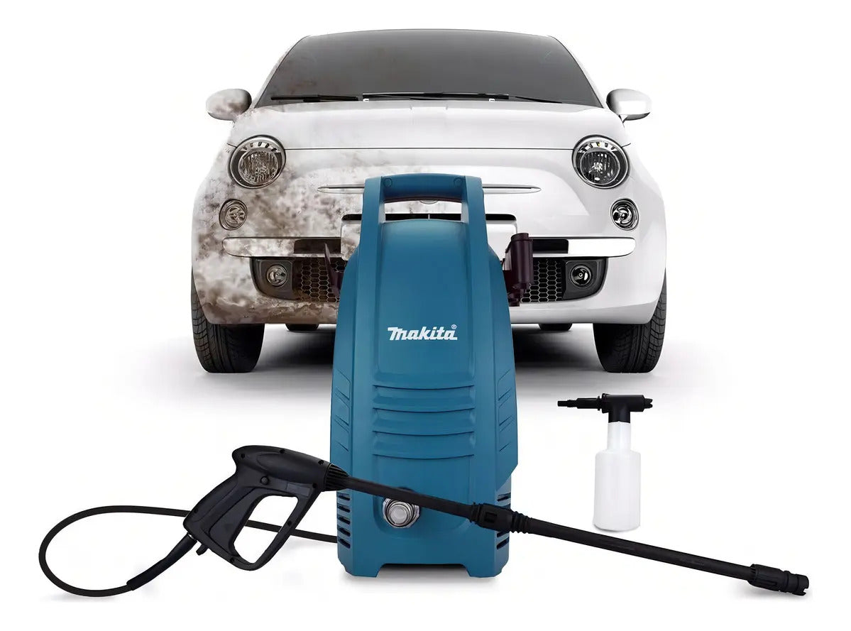 Lavadora De Alta Pressão Makita Hw101 Azul-turquesa De 1.3kw Com 100bar De Pressão Máxima 220v