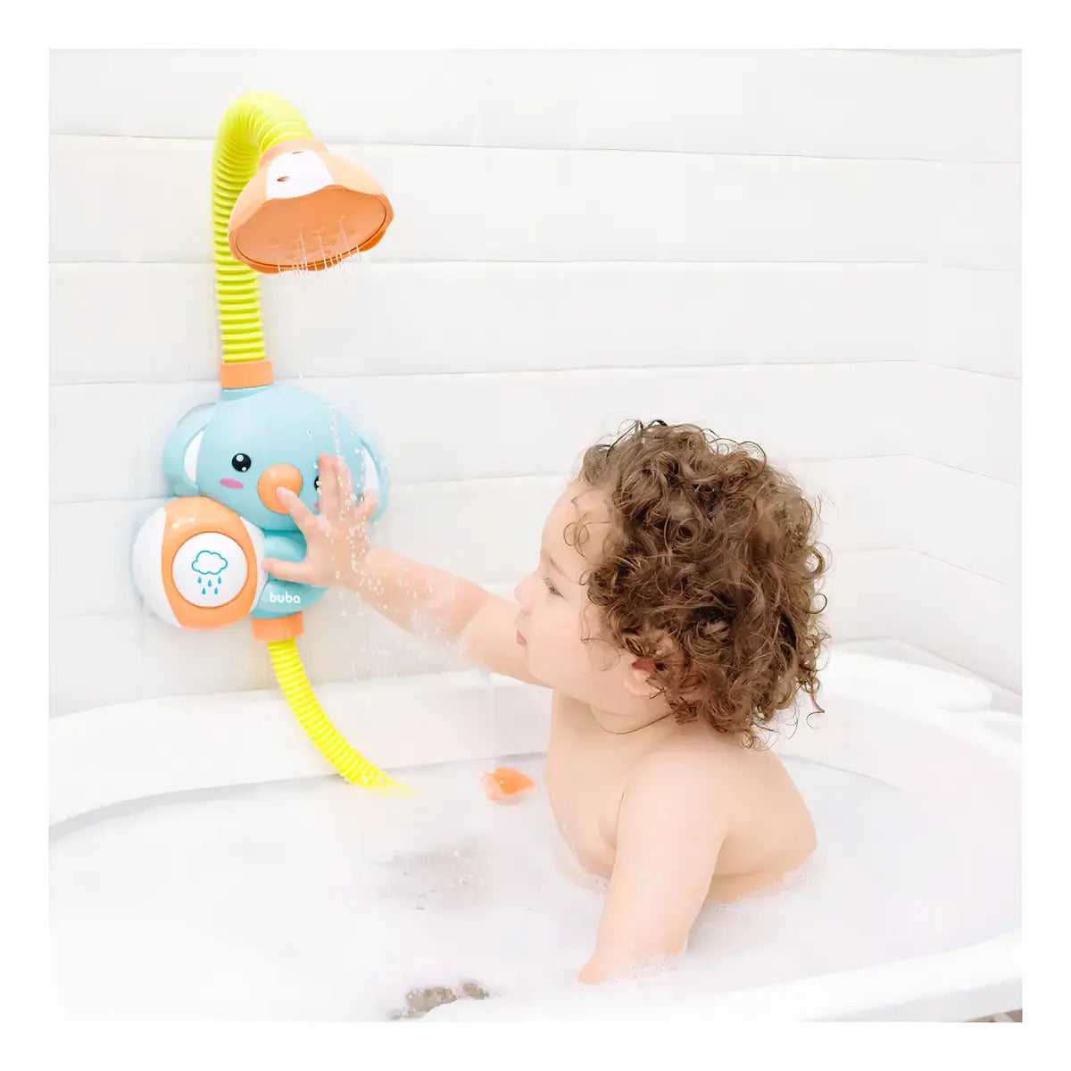 Brinquedo De Banho Bebê Chuveirinho Banheira Coala Buba Cor Água