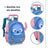 Mochila Escolar De Carrinho Para Criança Stitch Tsum Tsum 13  Azul Geométrico