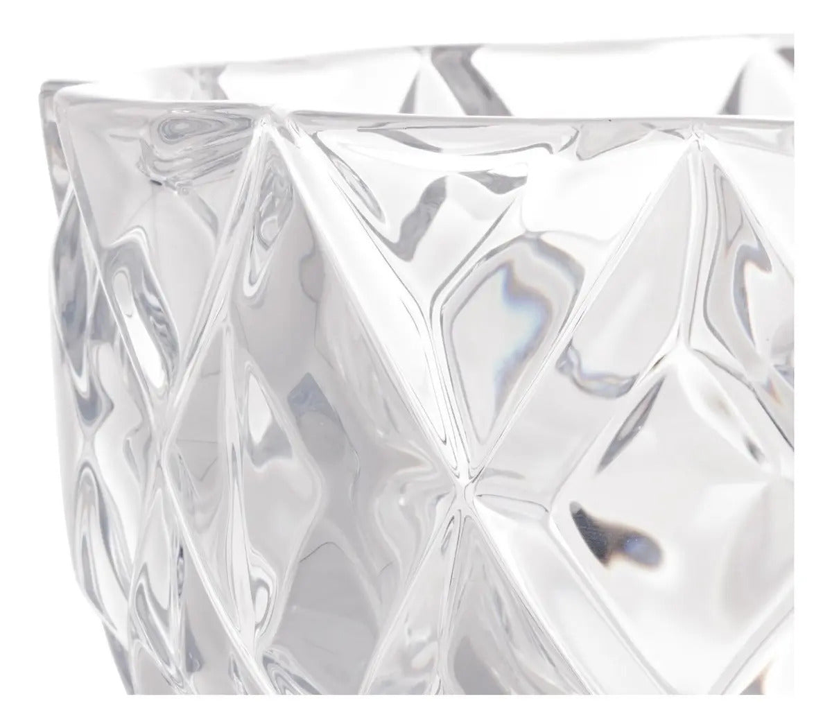 Centro De Mesa Cristal Deli Diamond 25x13 Cm Diamante Lyor