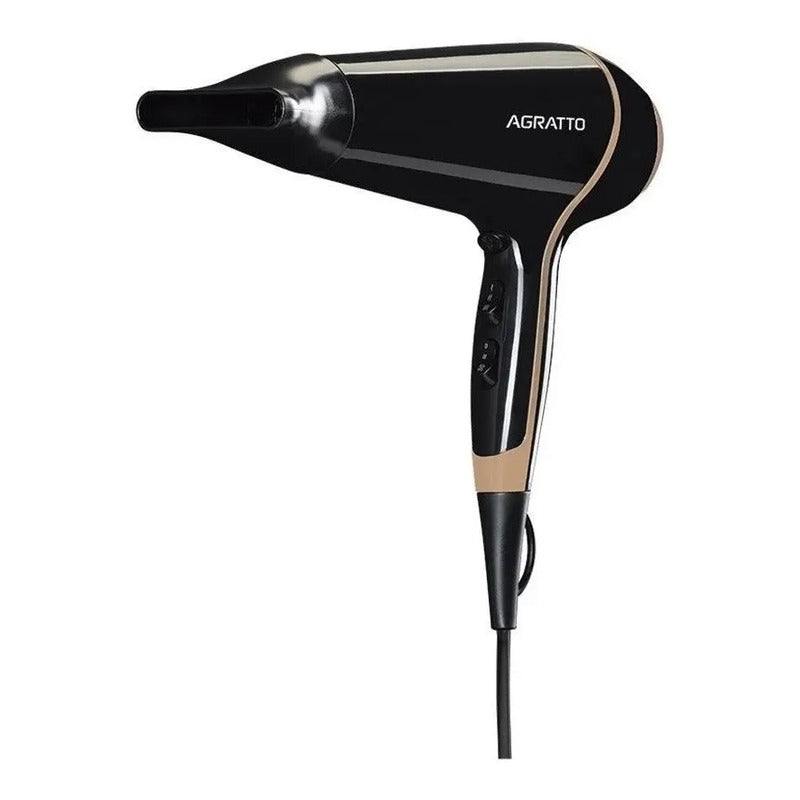 Secador De Cabelos Della 1900w Preto Quentefrio 220v Agratto Preto 220v