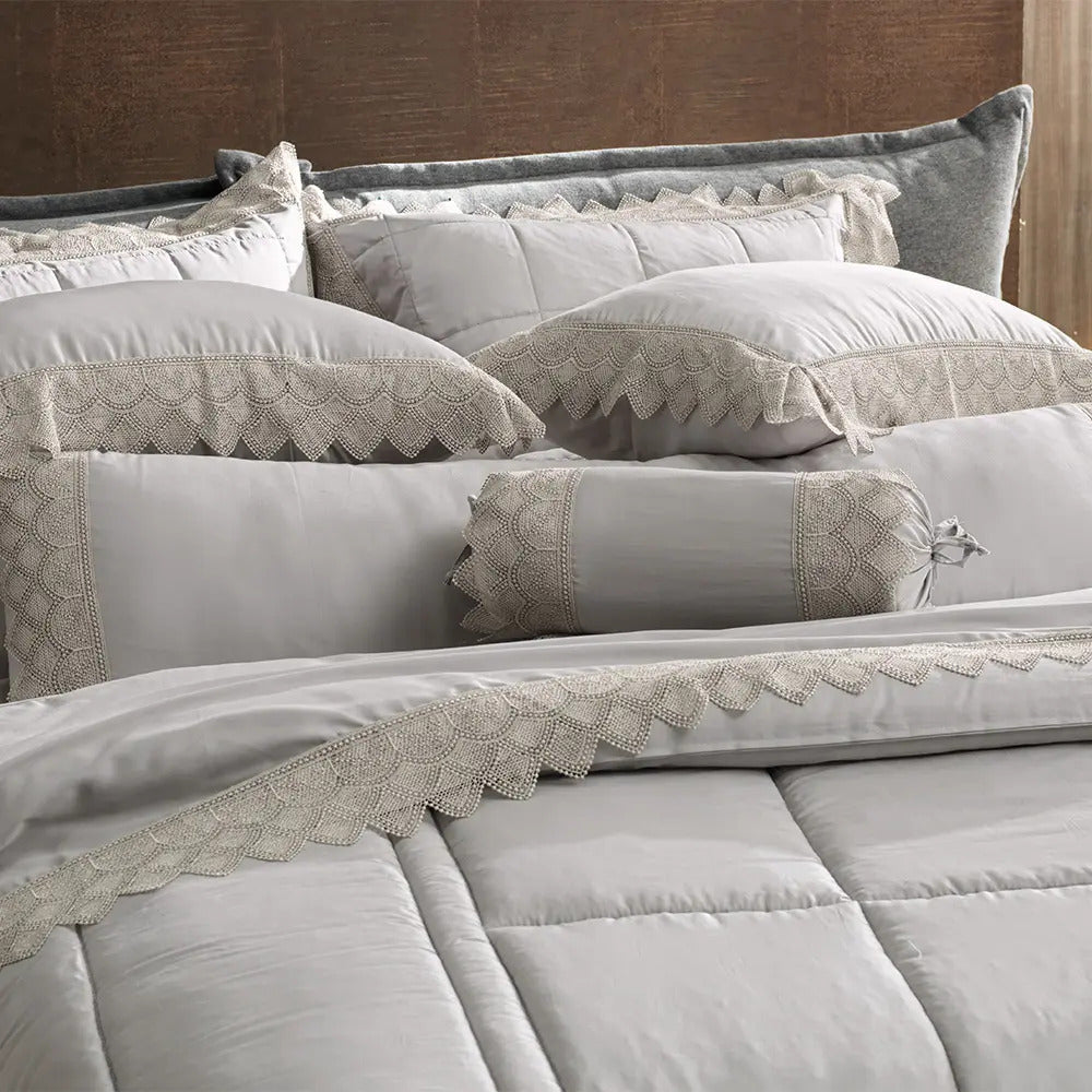Jogo De Cama Queen Altenburg Bordados Em Cetim 300 Fios -bal