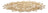 Lugar Americano Lyor Palm De Fibra Natural Mandala 35cm Âmbar Liso