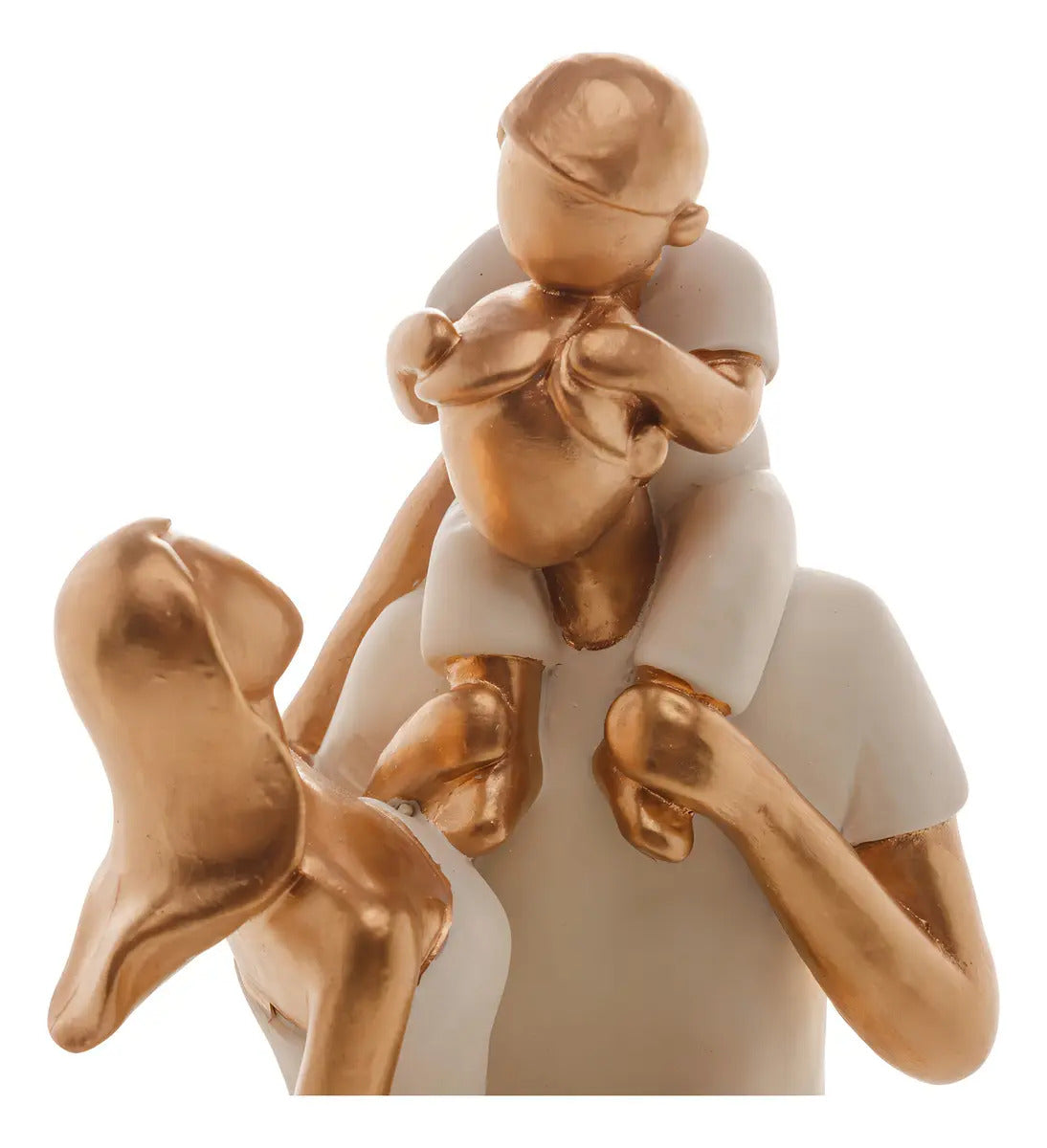 Figura Decorativa Royal Resina Família Branco 9x7x20cm