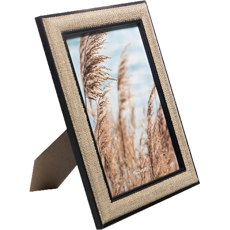 Porta-retrato De Mdf Preto Jute 15cm X 20cm - Wolff Preto