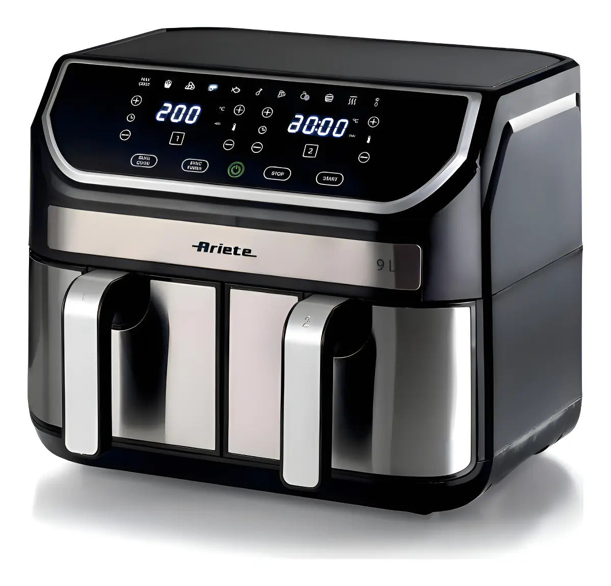 Fritadeira Air Fryer Metal Duplo Cesto Ariete 9 L 2100w Prateado 220v